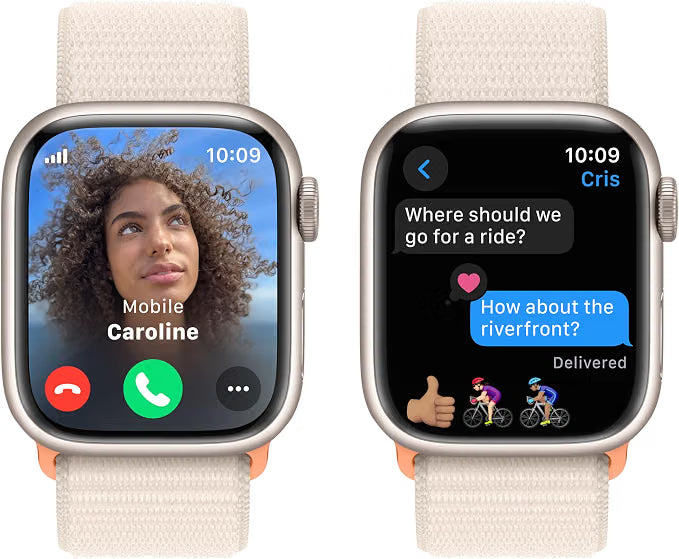 Apple Watch Series 9 GPS + Cellular 45mm Starlight Aluminium with Starlight Sport Band